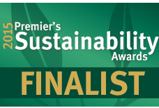 2015 Premier's Sustaianability Award Finalist 2015 Premier's Sustaianability Award Finalist