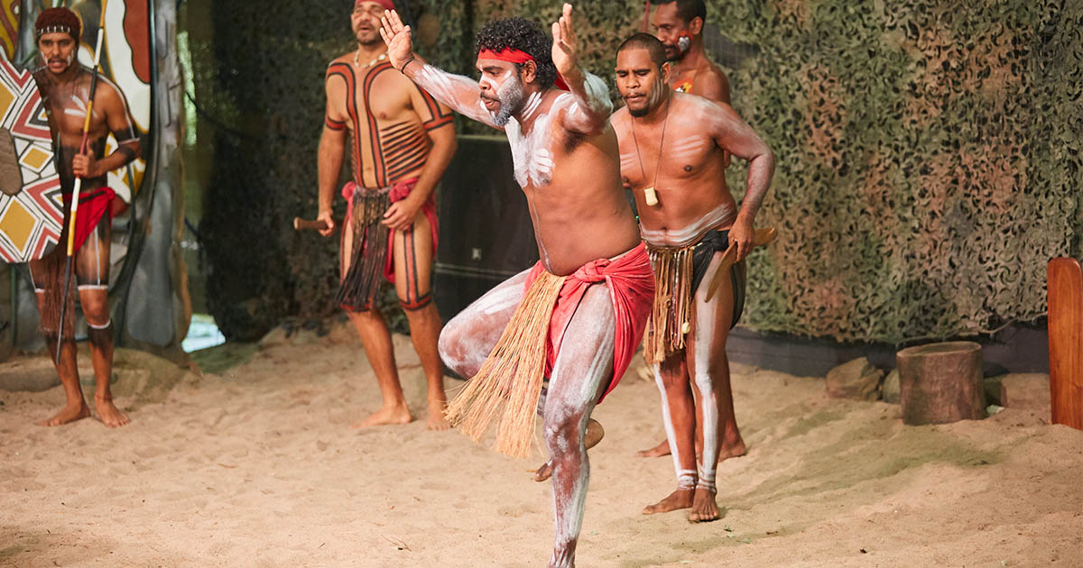 Aboriginal man performing dance